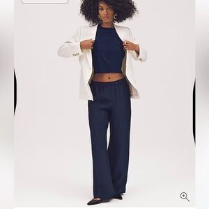 J. Crew Navy Wide Leg Pants